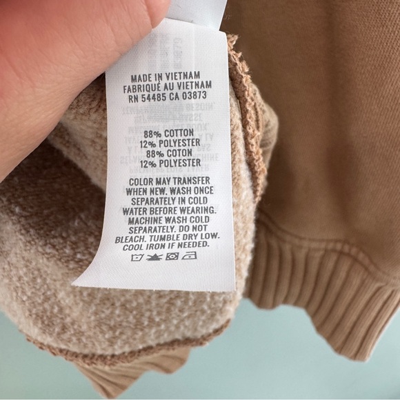 Aerie Down-To-Earth Crew Sweatshirt Warm Brown - Picture 8 of 9